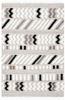SAFAVIEH Hand-Knotted Casablanca Shag Belizanda Wool Tassel Rug