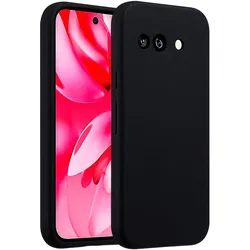 Accezz Liquid Silikoncase für das Google Pixel 9A - Schwarz