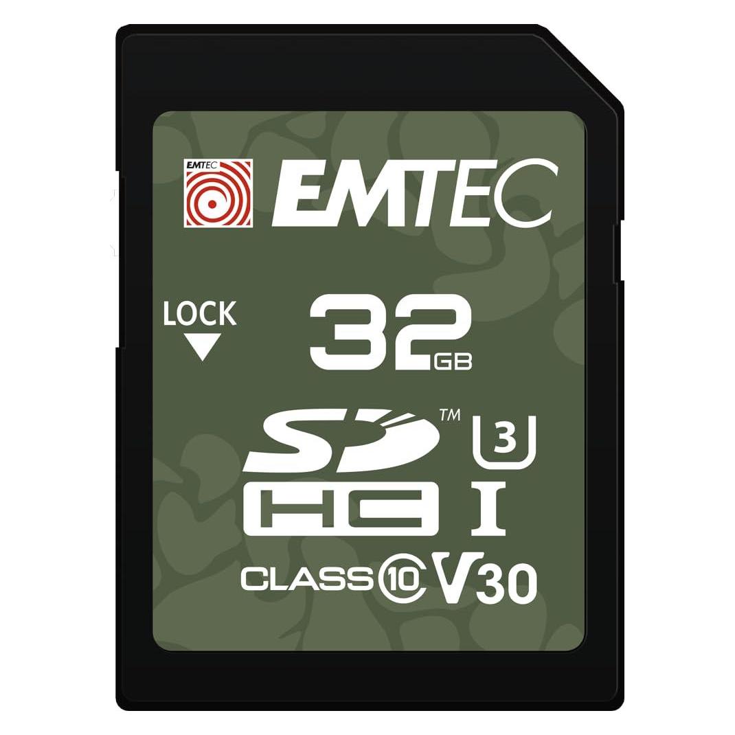Emtec SD 32GB UHS-I U1 V10 Outdoor (32 GB, SDHC, U1, UHS-I) (ECMSD32GHCU1OR)