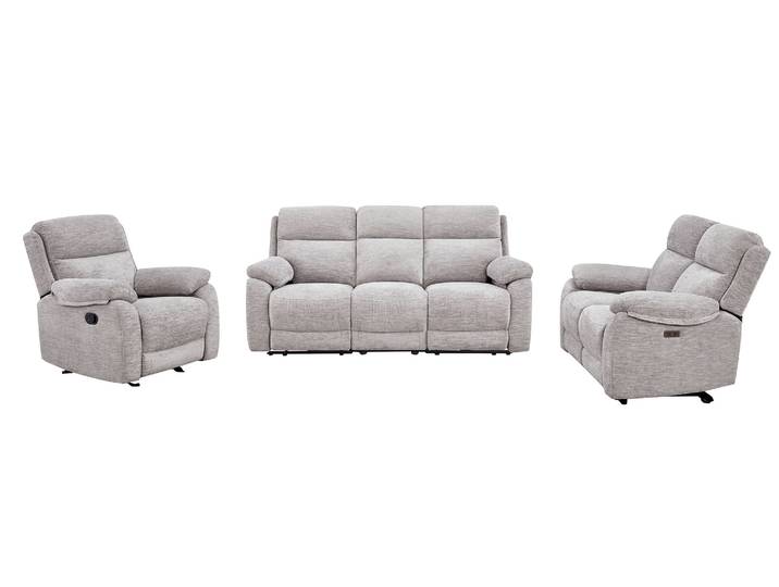 Couchgarnitur Sofa-Set Florenz mit Relaxfunktion und Ablage