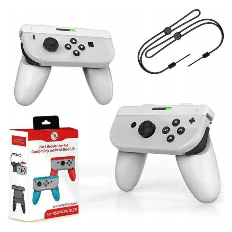 JYS 2x Handgrip Uchwyty Pad Na Joy-cony Do Nintendo Switch / Oled / Jys-ns226 / 2x Biały (Switch, Switch OLED) (65997817)