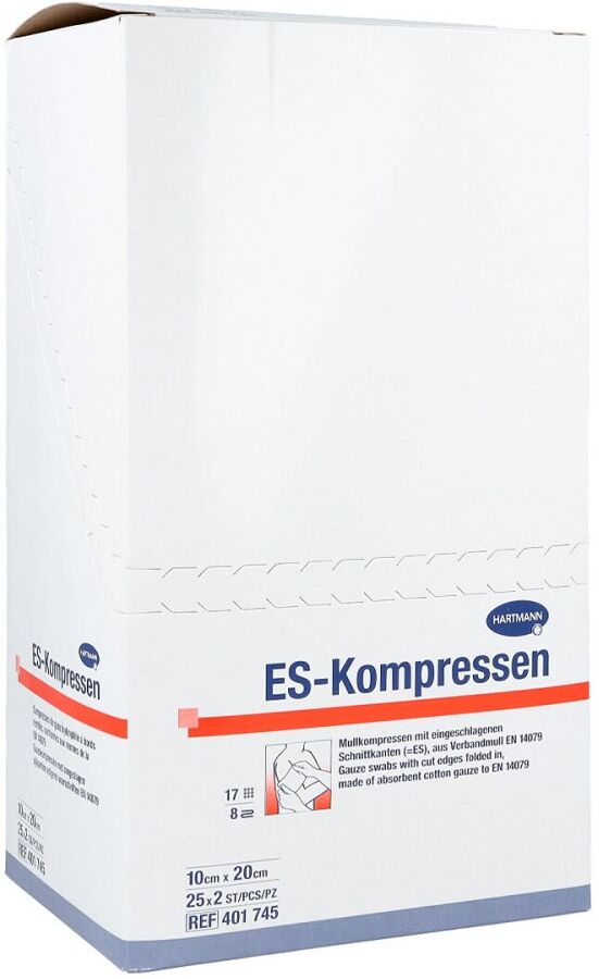 Paul Hartmann AG Es-kompressen steril 10x20 cm 8fach 25X2stk