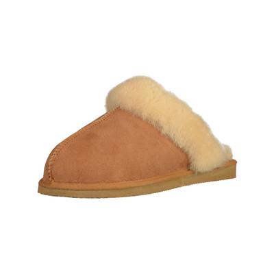 Hausschuh SHEPHERD "Shepherd Hausschuhe Leder", Damen, Gr. 42, braun (kastanie), Leder, Schuhe Hausschuh