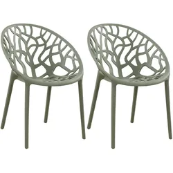 CLP 2er Set Stuhl Hope   Farbe: oliv