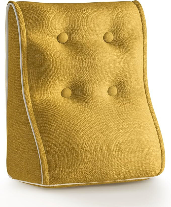 WOWMAX Modular Linked Back Pillows Yellow