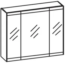 Artiqua LED-Spiegelschrank, Riviera Eiche quer NB, 072-SDT-1-84-438 072-SDT-1-84-438