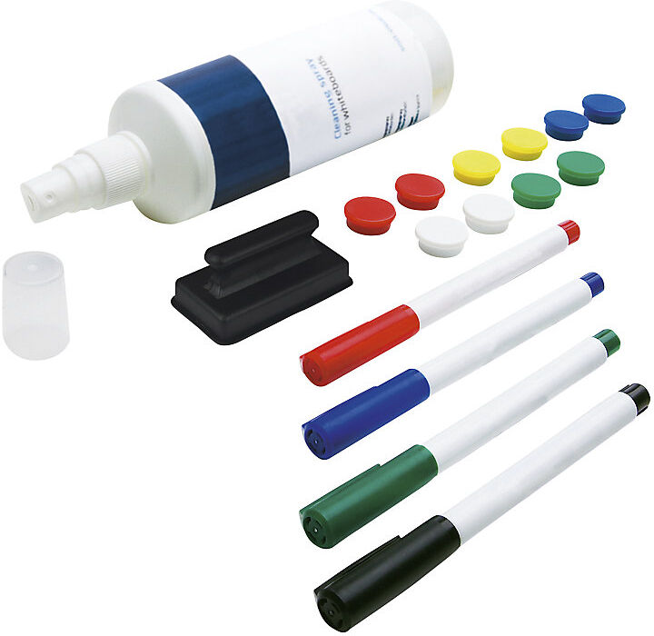 Zubehörset, für Whiteboard, 10 Magnete, 4 Marker, 1 Trockenwischer, 1 Reiniger SMIT VISUAL