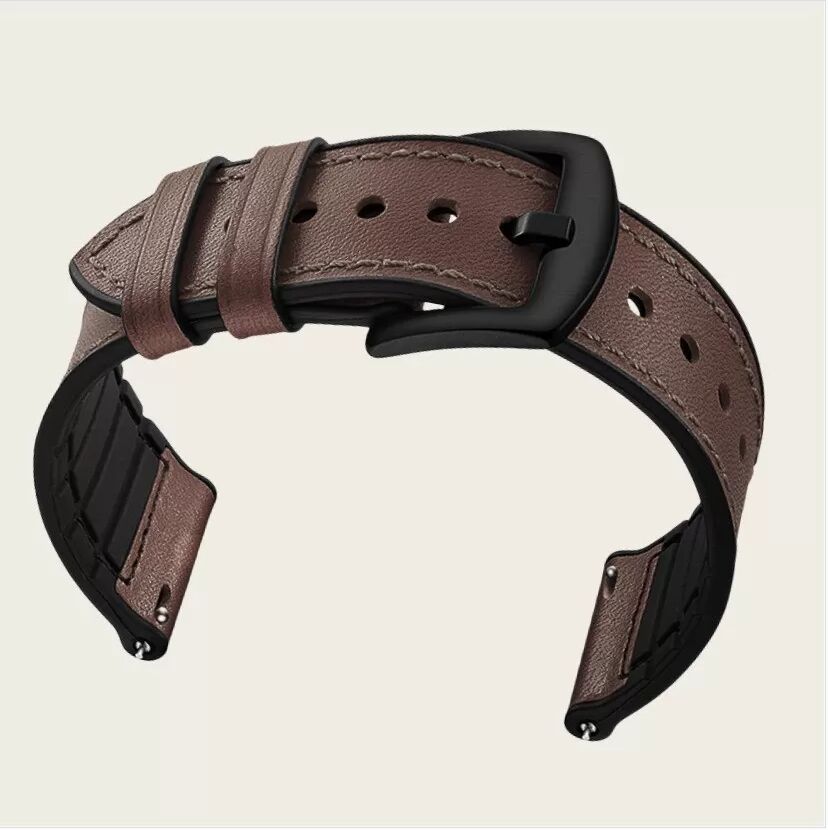 INF Business Silikonleder Uhrenarmband für Samsung Watch4 Huawei GT4 22 mm