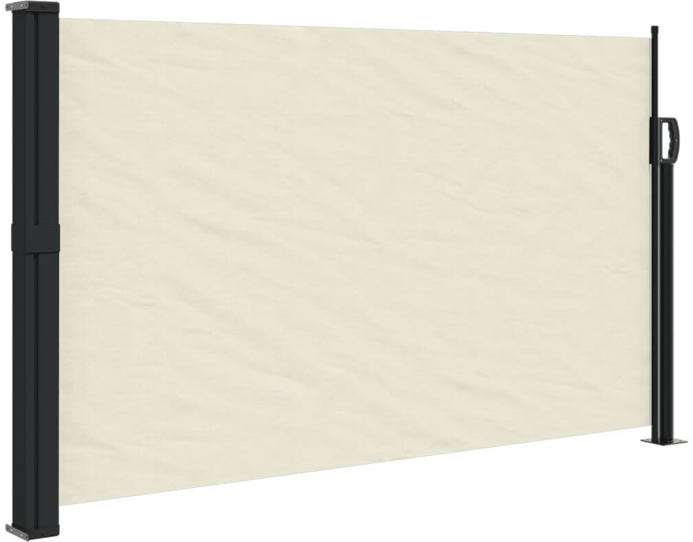 17 Stories Retractable Side Awning Cream 117cm H x 300cm W