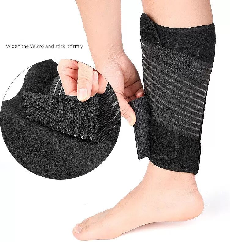INF Support de mollet à double compression - Enveloppement de jambe de course réglable avec Velcro (unique)