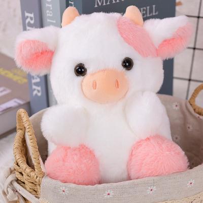 Friendly Fresh Finds Cute Cow Plush Toy Strawberry Bull Stuffed Animal For Party Decor & Gift black
