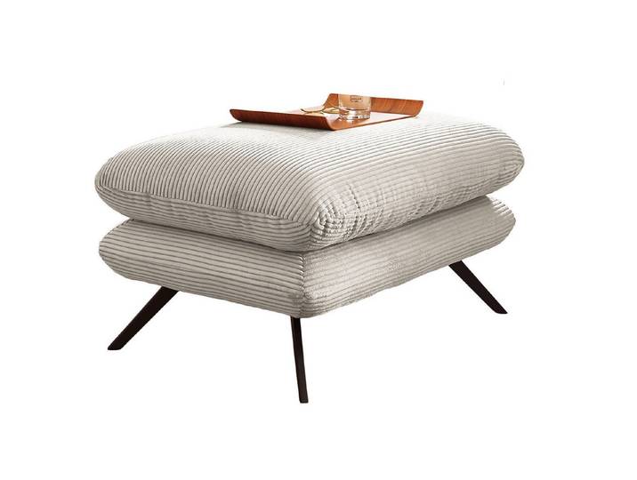 KAWOLA Hocker CHARME, Hockerbank Cord, verschiedene Breiten und verschiedene Farben