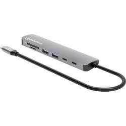 Manhattan Notebook Dockingstation 190442 integrierter Kartenleser, USB-C® Power Delivery
