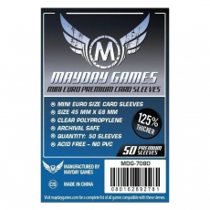Mayday Games Premium Mini Euro Card Sleeves (50 Stück) 45x68mm - 7080 - Kartenhüllen 293214