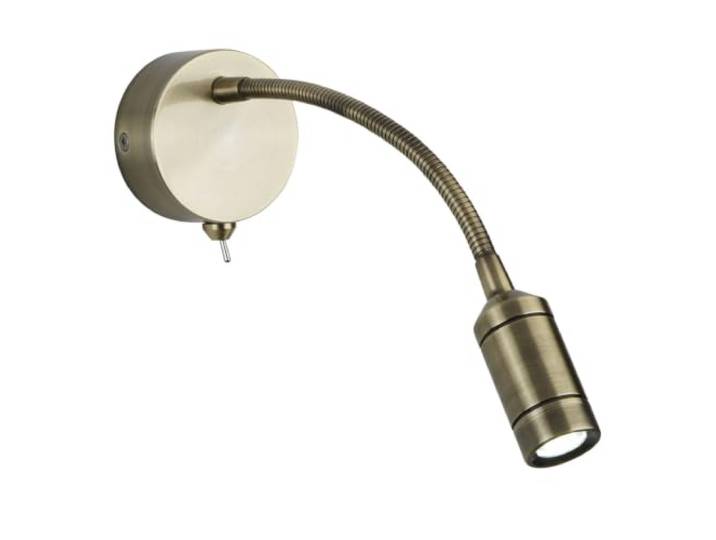 Applique/liseuse LED\, laiton antique