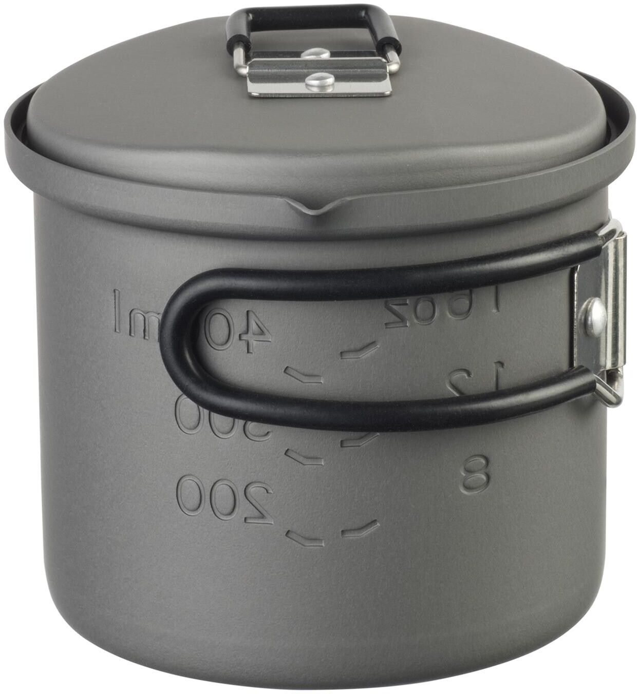 Topf-Set ESBIT, grau, Töpfe, 0,62 l + Ø 11cm + Höhe 10,3cm, Topf-Set, H:10,3cm Ø:11cm grau 0,62 l + Ø 11cm + Höhe 10,3cm