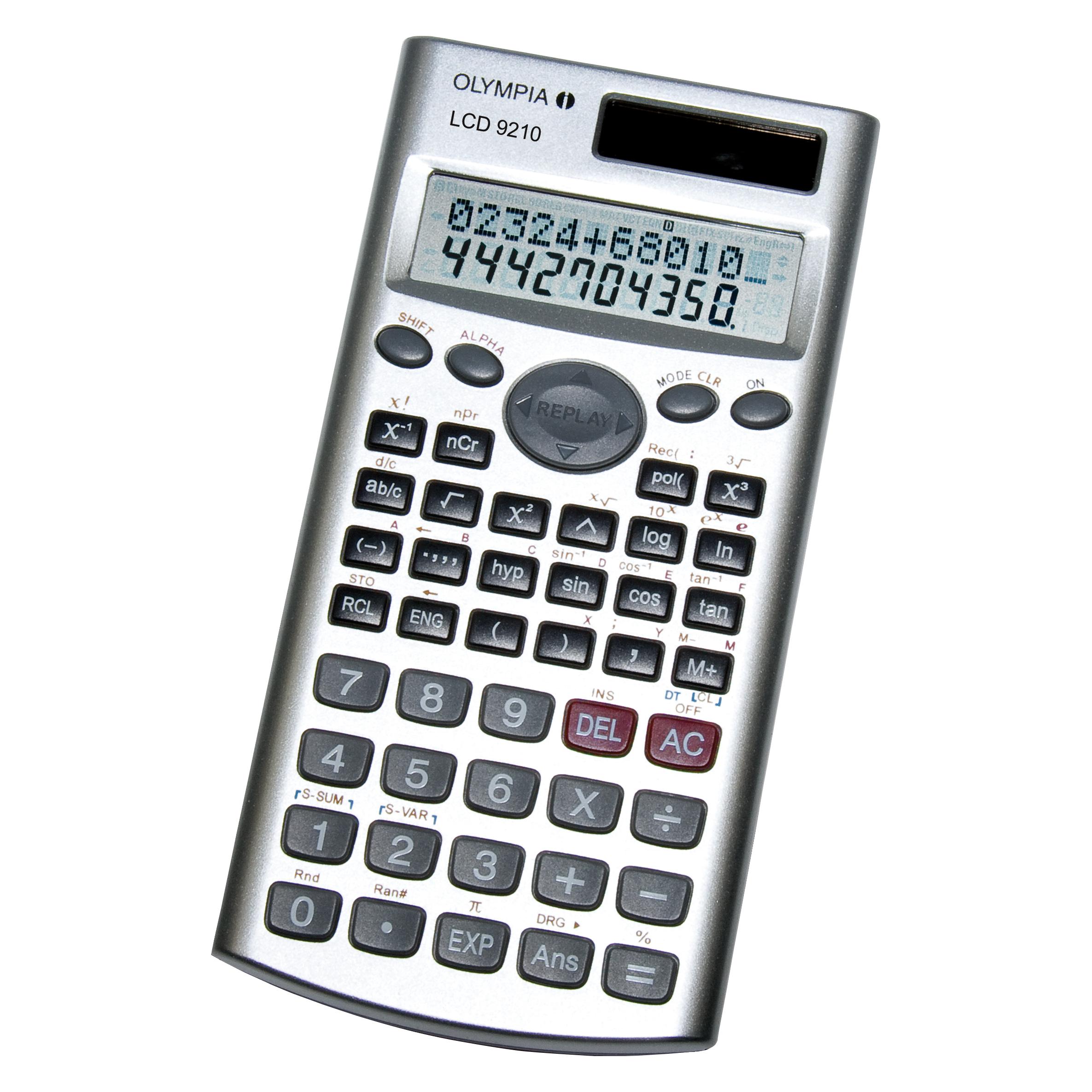 Olympia Taschenrechner LCD-9210 technisch-wissenschaftlich (Batteriebetrieb) (4686)