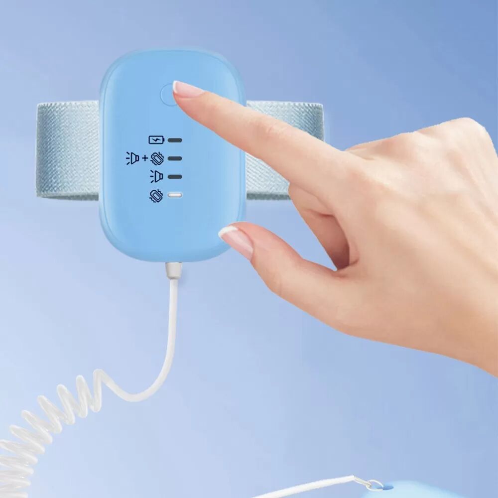 INF Bettnässer-Alarm - Kabelgebundener Magnetischer Clip für Erwachsene und Kinder Blau