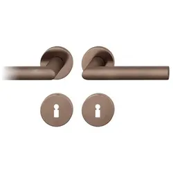 Drückergarnitur 12 1076,rd.,BB,8,5,d-bronze,TS 39-58