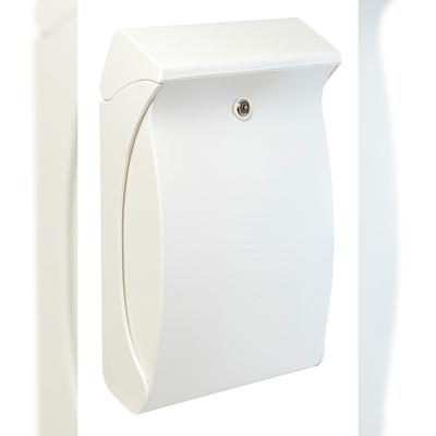 BURG-WACHTER Briefkasten Swing 4905 H.419mm B.271mm T.129mm weiß Ku. DIN C4 BURG-WÄCHTER