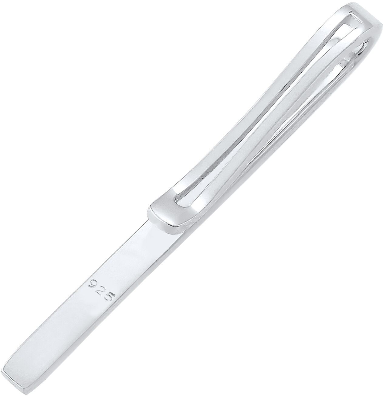 Krawattennadel KUZZOI "Krawattennadel Herren Basic Klassisch 925 Silber" Gr. 39, silber, Krawattennadeln, Herren, Blacklist, Silber 925 (Sterlingsilber), Krawattennadel