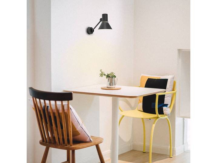 Anglepoise Designer Wandleuchte Type 80 W2, schwarz, für Wohn- / Esszimmer, Metall, Design