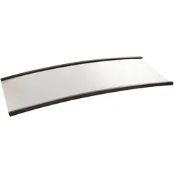 500 Etikettenhalter, C-Profil, magnetisch,  Abschnitte 25 mm | 200 mm, Ferrit, schwarz
