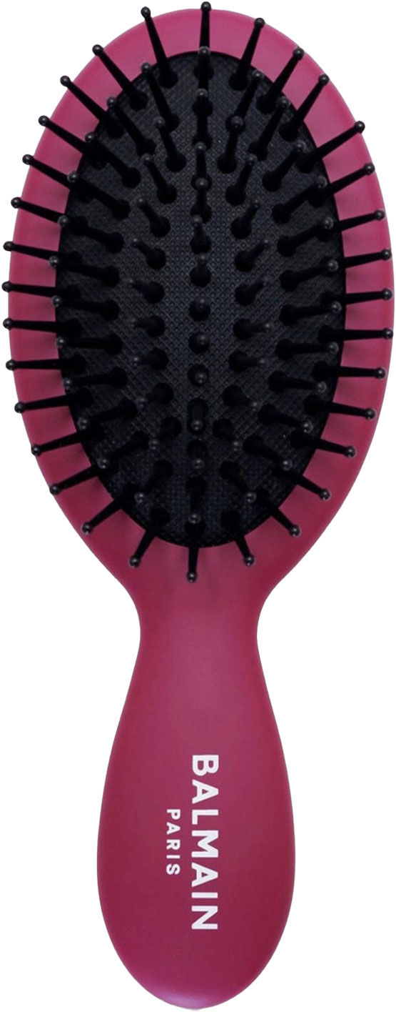BALMAIN Hair Velvet Burgundy Detangling Mini Spa Brush