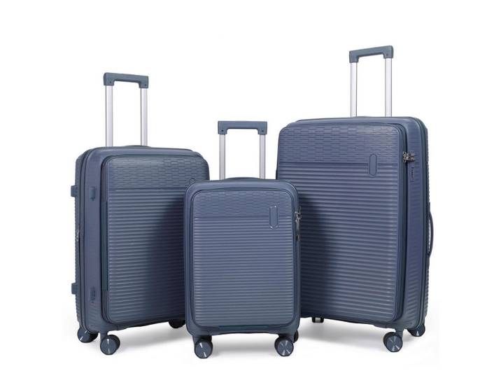 Schneiders Reisekoffer Breeze, Blau, 46x75x29 cm, Trennwände im Innenraum, höhenverstellbarer Teleskopgriff, 360°-Rollensystem, TSA-Schloss, Dehnfalte, Trolleyfunktion, Innensteckfächer, Tragehenkel, Netzfach, Freizeit & Co, Koffer & Taschen, Reisekoffer