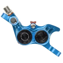 HOPE Bremssattel RX4+SL Postmount für SRAM | DOT | blau