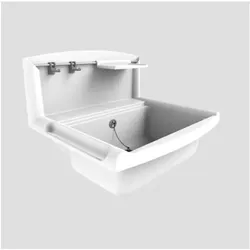 Abusanitair, Waschbecken, Sanitärtechnik Funktionsbecken MULTISET 712101 aus witterungsbest.Kunststoff, weiss (450 mm, 550 mm)