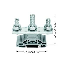WAGO 885-310 Bolzenklemme Grau 10 St.