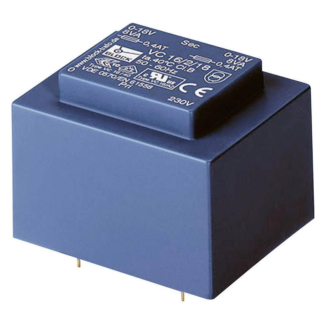 Block Transformator PCB 16VA 2x15V (VC 16/2/15)