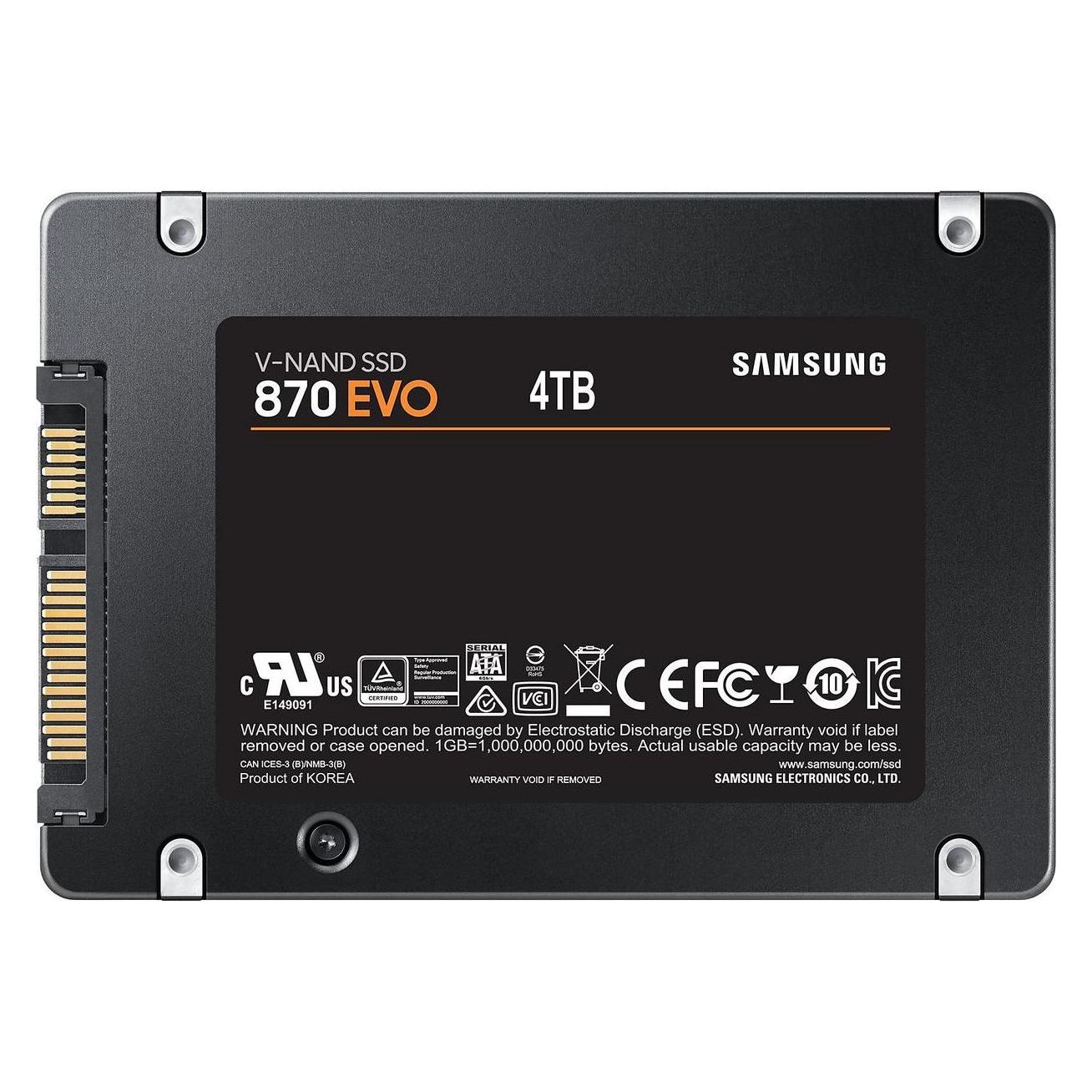 Samsung 870 Evo 4 Tb 2.5" Serial Ata (4000 GB, 2.5") (MZ-77E4T0B/EU.)