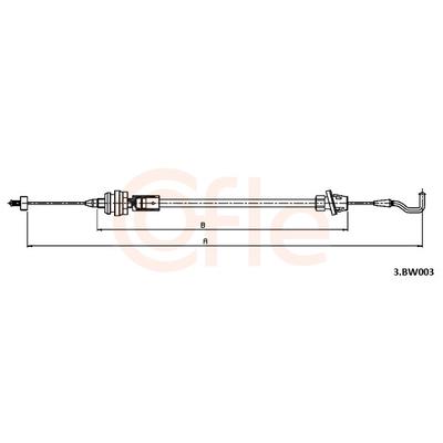 COFLE Gaszug 3bw003 für BMW