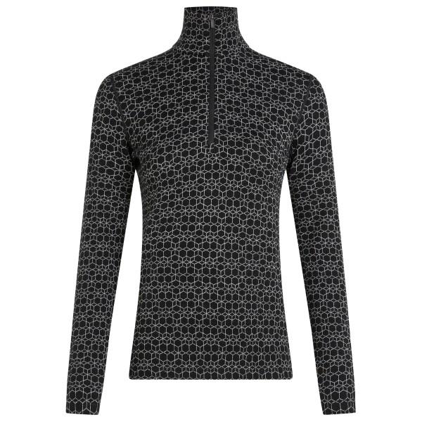 Icebreaker - Women's Merino 260 Oasis L/S Half Zip Alpine Geo - Merinounterwäsche Gr M grau/schwarz