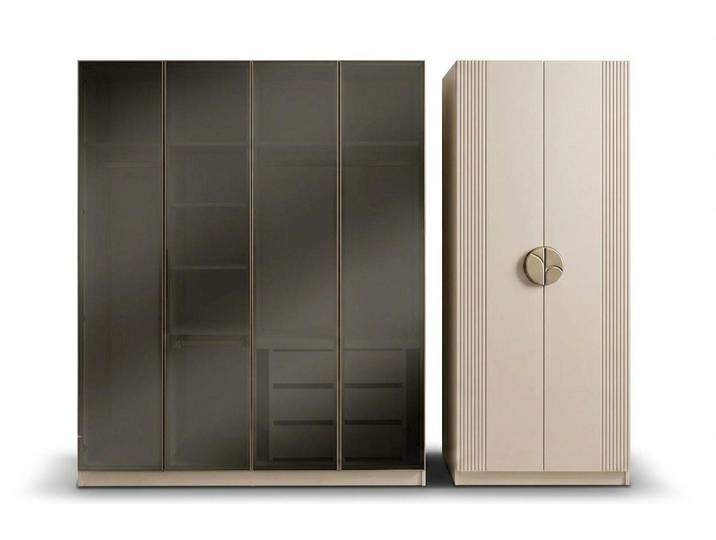 Xlmoebel Kleiderschrank Beiger Kleiderschrank im modernen Stil mit erstklassiger Made in Europa