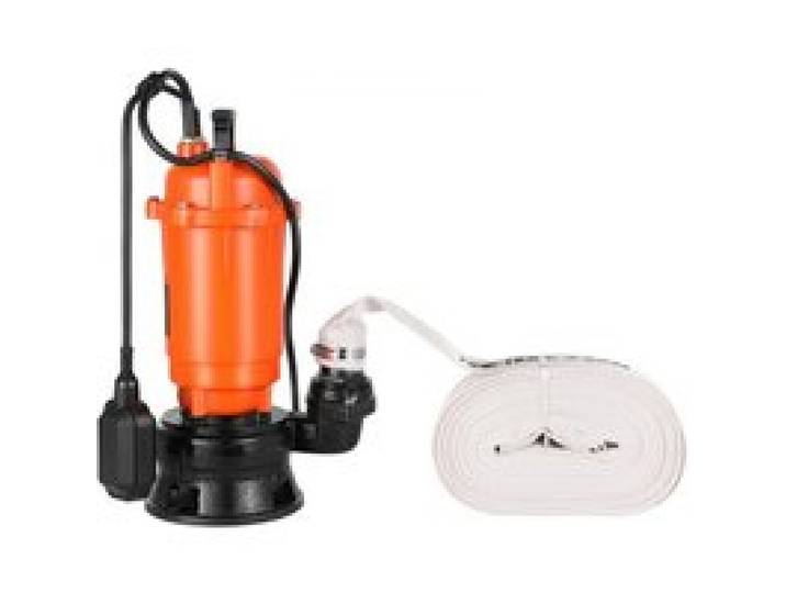 VEVOR 1500 W Tauchpumpe, 21000 l/h, Gusseisen-Schmutzwasserpumpe mit automatischem Schwimmerschalter, 18m Förderhöhe zum Abpumpen von Schmutzwasser, für Pools, Teiche & überflutete Bereiche