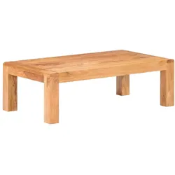 vidaXL Couchtisch 110x60x35 cm Massivholz mit Honigfarbenem Finish