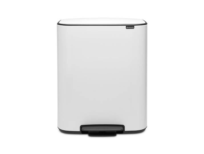 Poubelle à pédale Poubelle à pédale Bo, 60 L - White