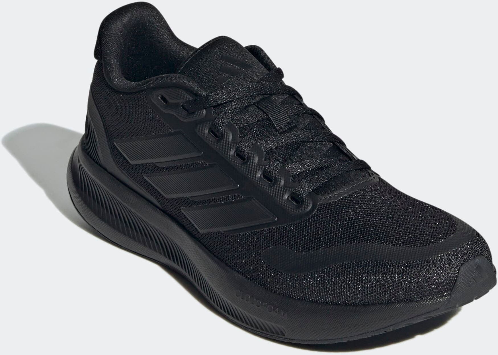 Laufschuh ADIDAS SPORTSWEAR "RUNFALCON 5", Mädchen, Gr. 38,5, schwarz (core schwarz, core schwarz, core schwarz), Synthetik, Textil, Schuhe Laufschuh, pour enfants core schwarz, core schwarz, core schwarz 38,5