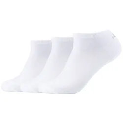 s.Oliver Unisex Sneakersocken - 3er Pack, Kurzsocken, einfarbig Weiß / 39-42