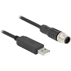 Delock M12 Serielles Anschlusskabel mit FTDI Chipsatz, USB 2 (1.80 m), Schnittstellenkabel
