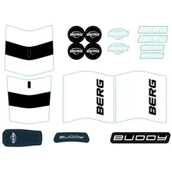 BERG Aufkleber-Set für Buddy Classic Blue 2.0