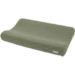 Meyco Wickelauflagenbezug organisch Diamond - forest green - 50x70cm (50 x 70 cm)