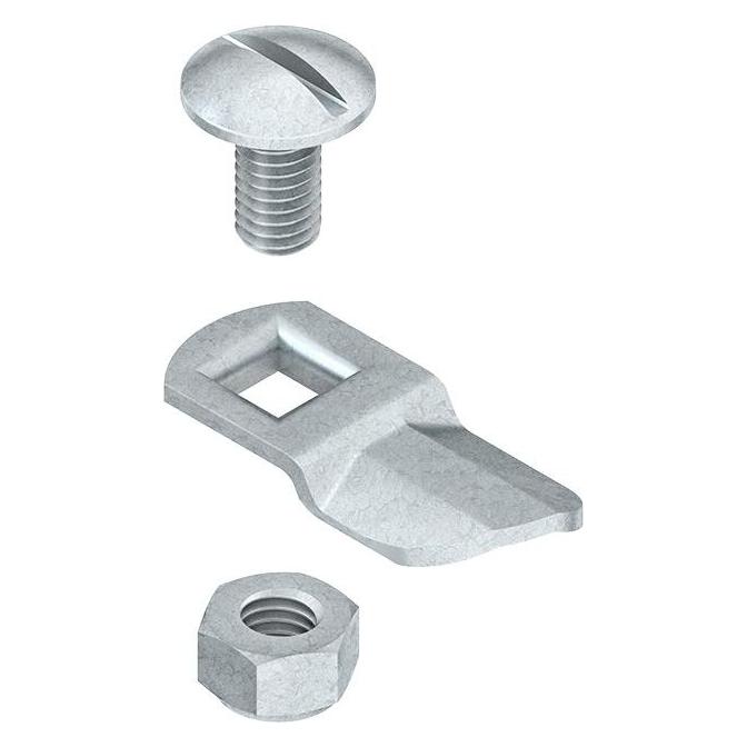 Niedax Drehriegel RDRS 2 KLKLLRLRLVRS Deckelklammer für Kabeltragsystem 4013339270002 (RDRS 2)