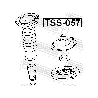 FEBEST Federbeinstützlager TSS-057 Vorderachse für TOYOTA