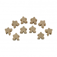 Hans im Glück Carcassonne - Meeple - 10er-Set - HOLZ natur 293423