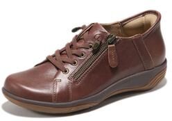 Women's Alma Hands-Free Slip-On Flat by Hälsa in Brown (Size 6 M)