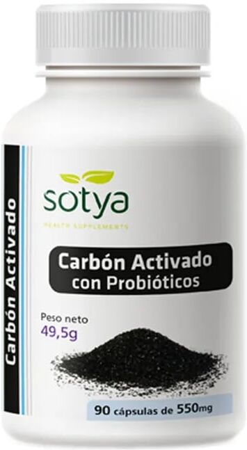 Sotya CARBÓN VEGETAL PROBIÓTICO 90 Vcaps